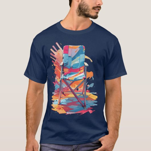 折りたたみ椅子 Tシャツ (正面)