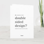 折りたたみ縦型カード | デザインアップロード 5x7 予算 カード (裏面)