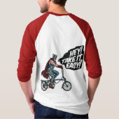 折りたたみ自転車レスラー Tシャツ (裏面)