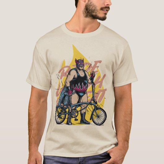 折りたたみ自転車 Tシャツ (正面)