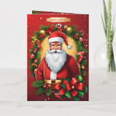 折りたたみ クリスマス お礼のカード サンキューカード (裏面)