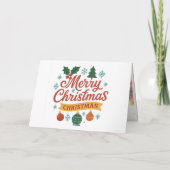 折りたたみ クリスマス ホリデー カード (裏面)