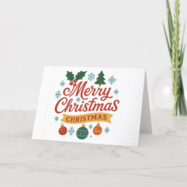 折りたたみ クリスマス ホリデー カード