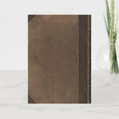 折りたたみ ブラウン ヴィンテージ 本 結婚式招待状 招待状 (裏面)