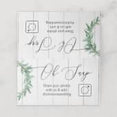 折りたた素朴みテーブルカード#hashtagをスナップ プレイスカード (外部開封)