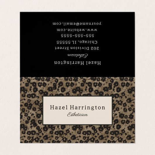 折りエレガント畳み名刺モダンフローラ 名刺 (外部フラット)