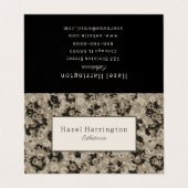 折りエレガント畳み名刺モダン抽象芸術 名刺 (外部フラット)