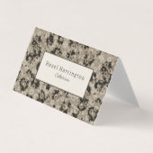 折りエレガント畳み名刺モダン抽象芸術 名刺 (正面)