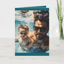 折りカスタム畳みカード1内の写真とメッセージ1枚 カード