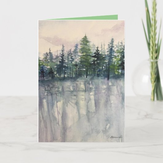 折りパーソナライズされた畳みクリスマスグリーティングカード カード (正面)