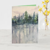 折りパーソナライズされた畳みクリスマスグリーティングカード カード (黄色い花)