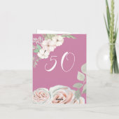 折りフェミニン畳み誕生日カード サンキューカード (裏面)