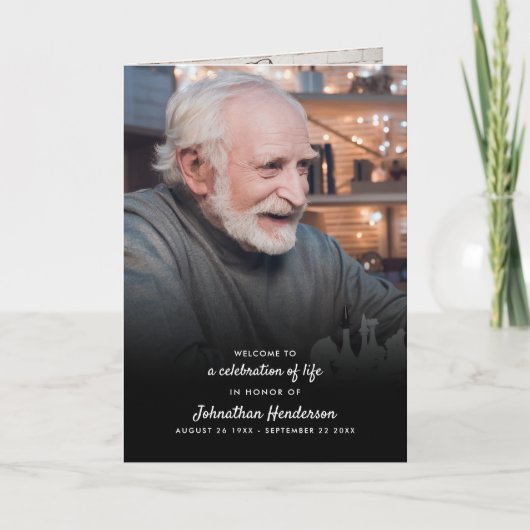 折りモダン曲げ4ページ3 – ライフPの写真お祝い プログラム (正面)