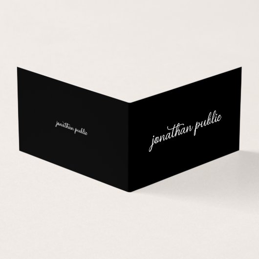 折りモダン畳み名刺のエレガントテンプレート 名刺 (外部)