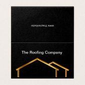 折りモダン畳み屋根サービス業テントカード 名刺 (外部フラット)