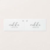 折りモダン畳み白衣価格つるラベル (外部フラット)