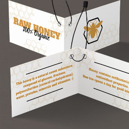 折りモダン畳み蜂蜜ホワイトウェアつるラベルカード