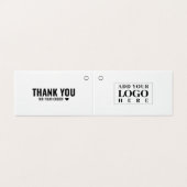 折りモダン畳み衣料白つるラベルカード (外部フラット)