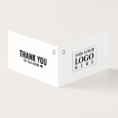 折りモダン畳み衣料白つるラベルカード (外部)