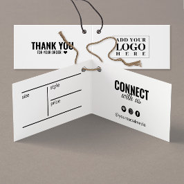 折りモダン畳み衣料白つるラベルカード