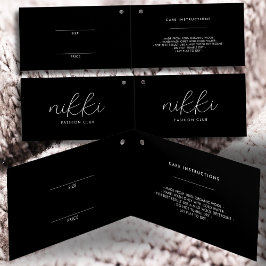 折りモダン畳み黒衣料価格つるラベル