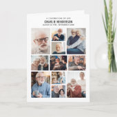 折りモダン畳み15回記念・葬式プログラム プログラム (正面)