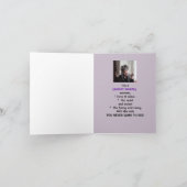 折りユーモアのある畳みグリーティングカードの女性 カード (内部)