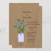 折り曲がった段ボールを使ったユニークな結婚式招待状 招待状 (正面/裏面)