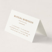 折り曲げられた円形の写真金ゴールド署名を追加 名刺 (裏面)