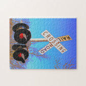 折り曲げクロスバック付き踏切 ジグソーパズル (横)