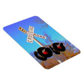 折り曲げクロスバック付き踏切 マグネット (右側)