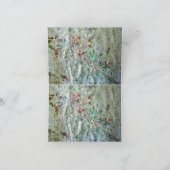 折り曲げサンキューカードダブルホワイト抽象芸術 サンキューカード (内部)