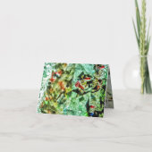 折り曲げサンキューカードダブルホワイト抽象芸術 サンキューカード (裏面)