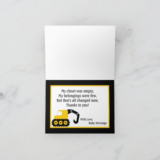 折り曲げサンキューカード建築 サンキューカード (内部)