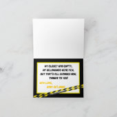 折り曲げサンキューカード建築 サンキューカード (内部)