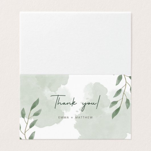 折り曲げサンキューカード (外部フラット)