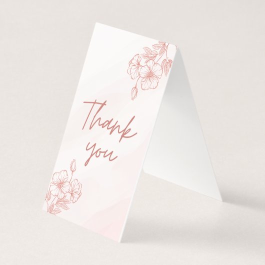 折り曲げサンキューカード (裏面)