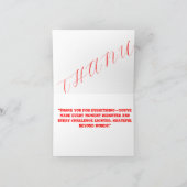 折り曲げサンキューカード サンキューカード (内部)