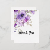 折り曲げサンキューカード 箔シーズンポストカード (正面/裏面)