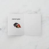 折り曲げサンキューカード: Basset Hound サンキューカード (内部)