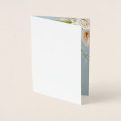 折り曲げパンパ結婚スのテーブル番号 箔カード (正面)