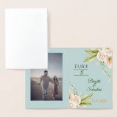 折り曲げパンパ結婚スのテーブル番号 箔カード (ディスプレー)