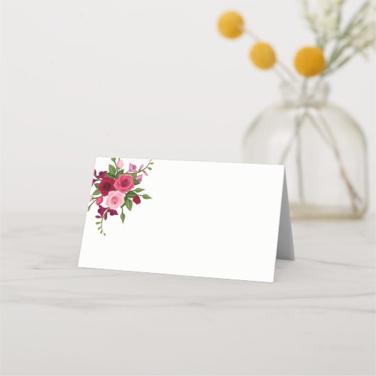 折り曲げ名座席表 プレイスカード (正面)