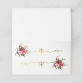 折り曲げ名座席表 プレイスカード (外部開封)