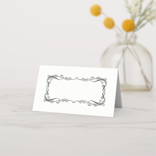 折り曲げ名座席表 プレイスカード (正面)