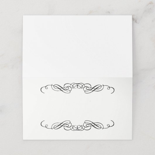 折り曲げ名座席表 プレイスカード (外部開封)