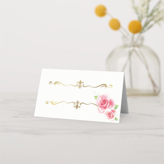 折り曲げ名座席表 プレイスカード (正面)