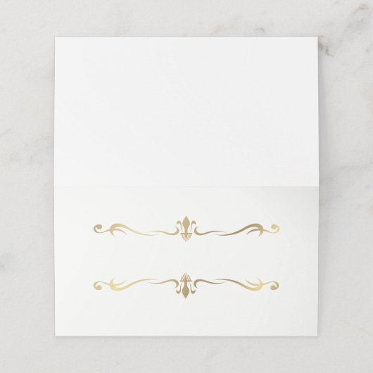 折り曲げ名座席表 プレイスカード (外部開封)