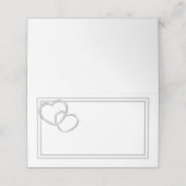 折り曲げ名座席表-2ハート プレイスカード (外部開封)