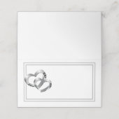 折り曲げ名座席表-2ハート プレイスカード (外部開封)